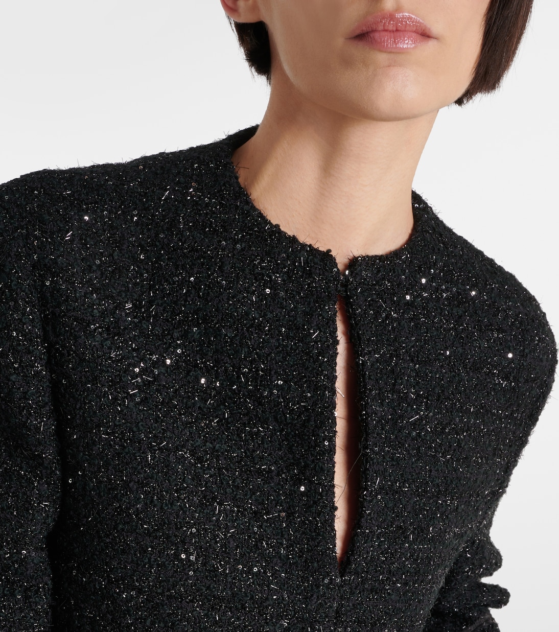 Veste en tweed et plumes | Valentino