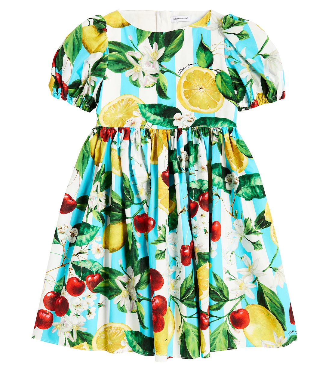 Printed cotton dress | Dolce&Gabbana Kids