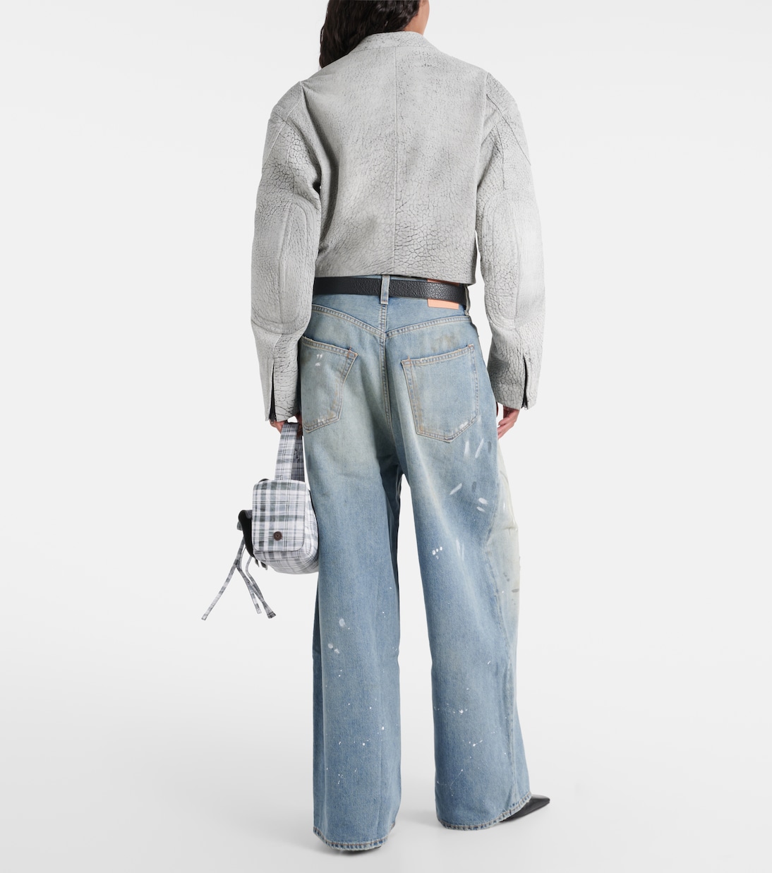 Cropped-Lederjacke | Acne Studios