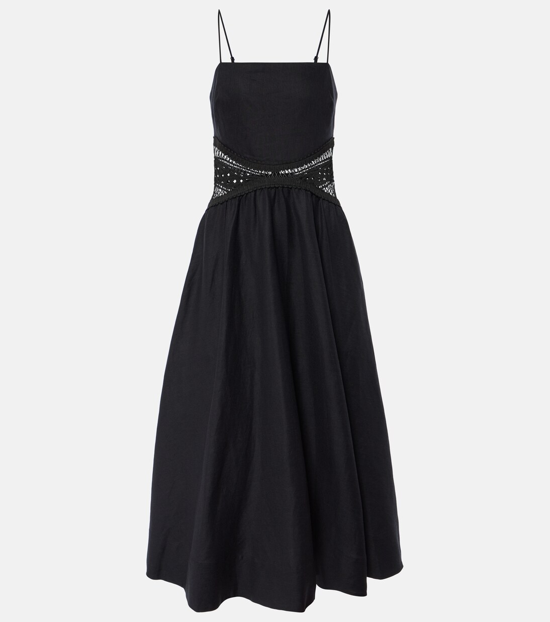 Robe midi Malena en lin mélangé | Simkhai