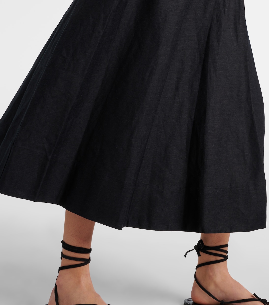 Robe midi Malena en lin mélangé | Simkhai