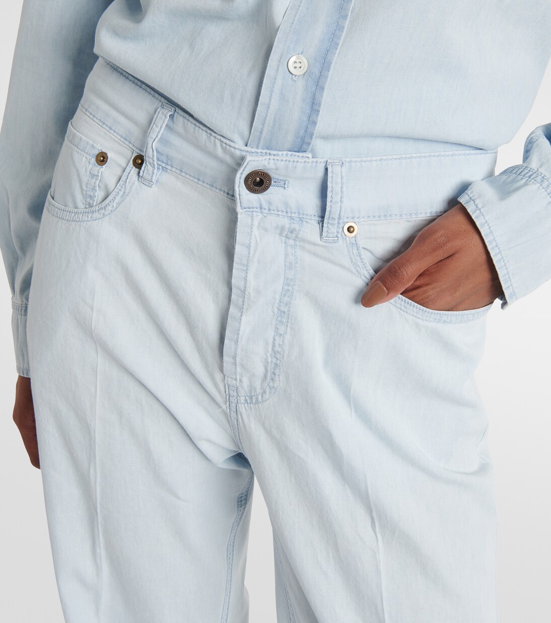 Low-Rise Straight Jeans | Miu Miu