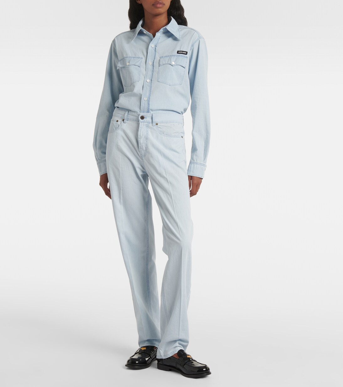 Low-Rise Straight Jeans | Miu Miu