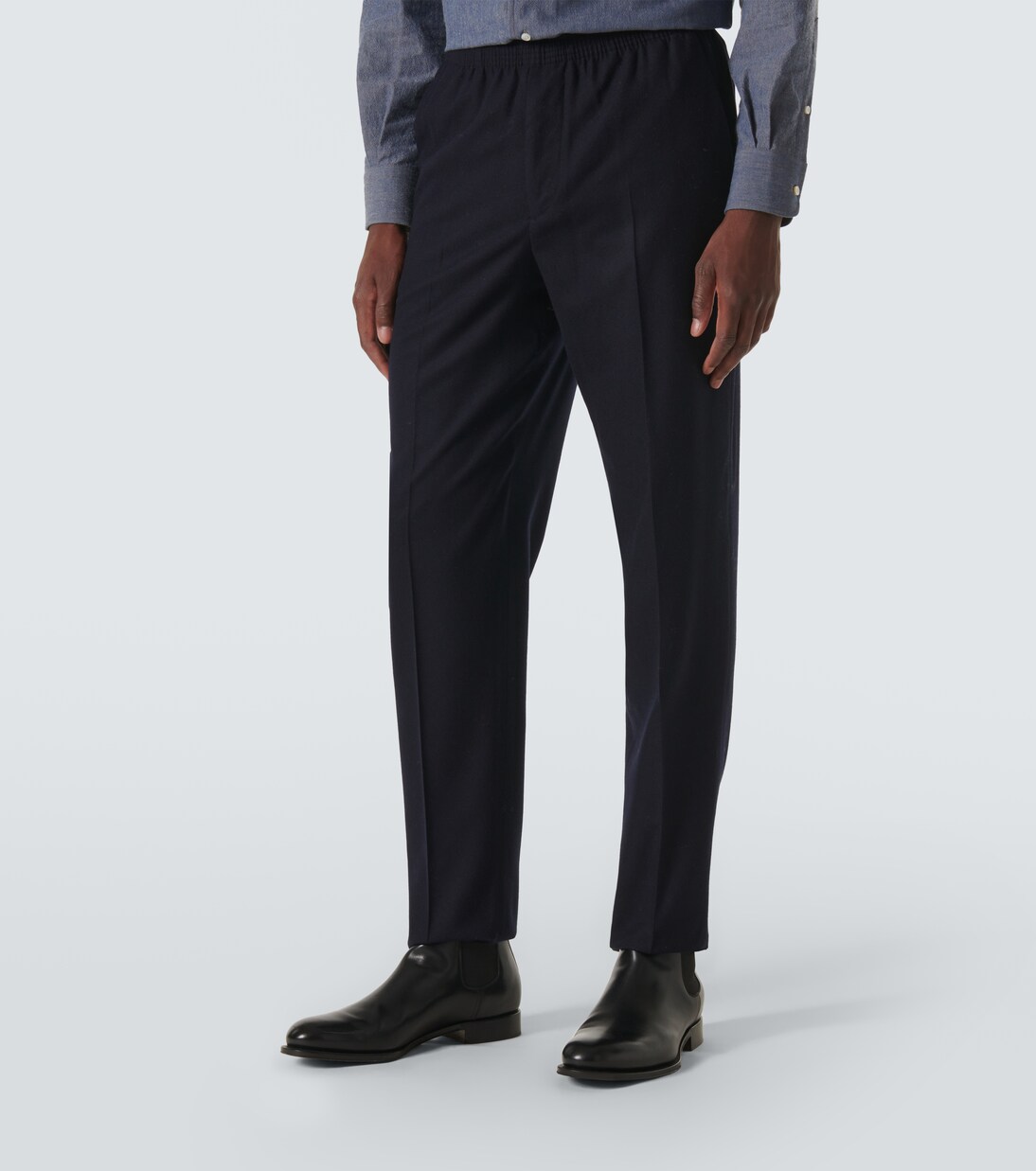 Jan wool and cashmere straight pants | Loro Piana