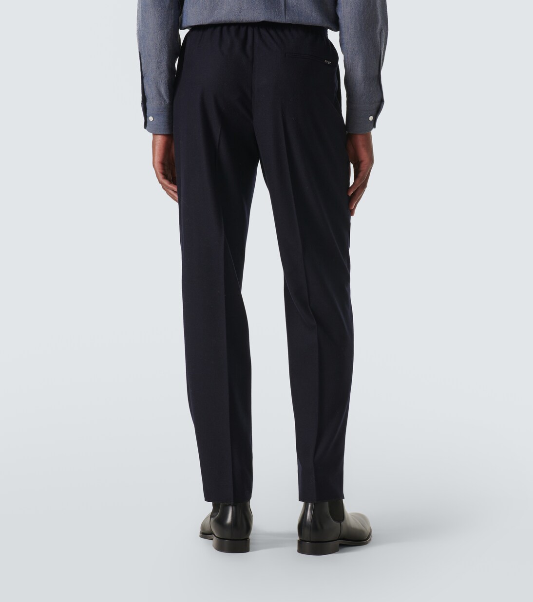 Jan wool and cashmere straight pants | Loro Piana