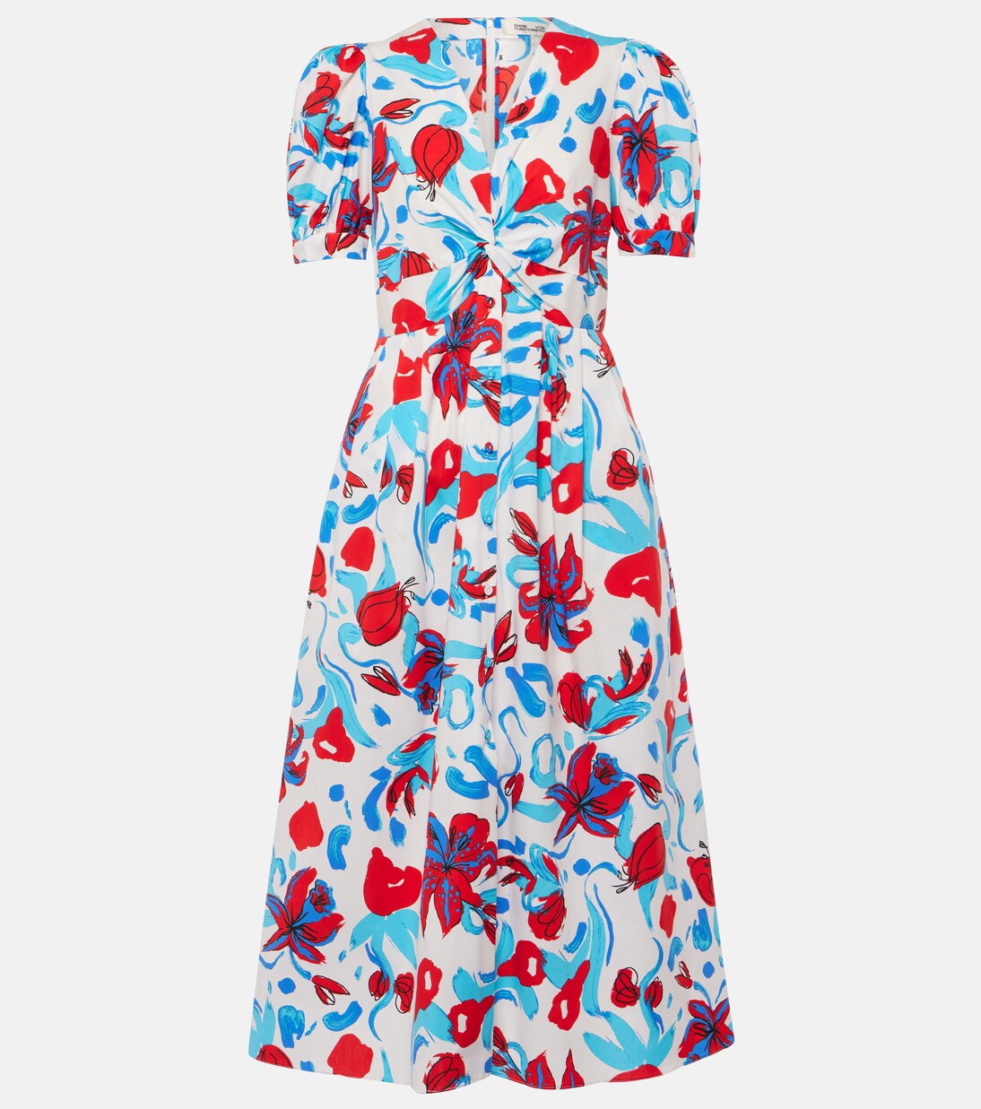 Robe midi Heather en coton mélangé | Diane von Furstenberg