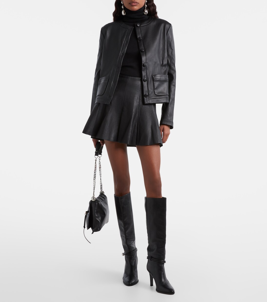 Minifalda Mila de piel | Stouls