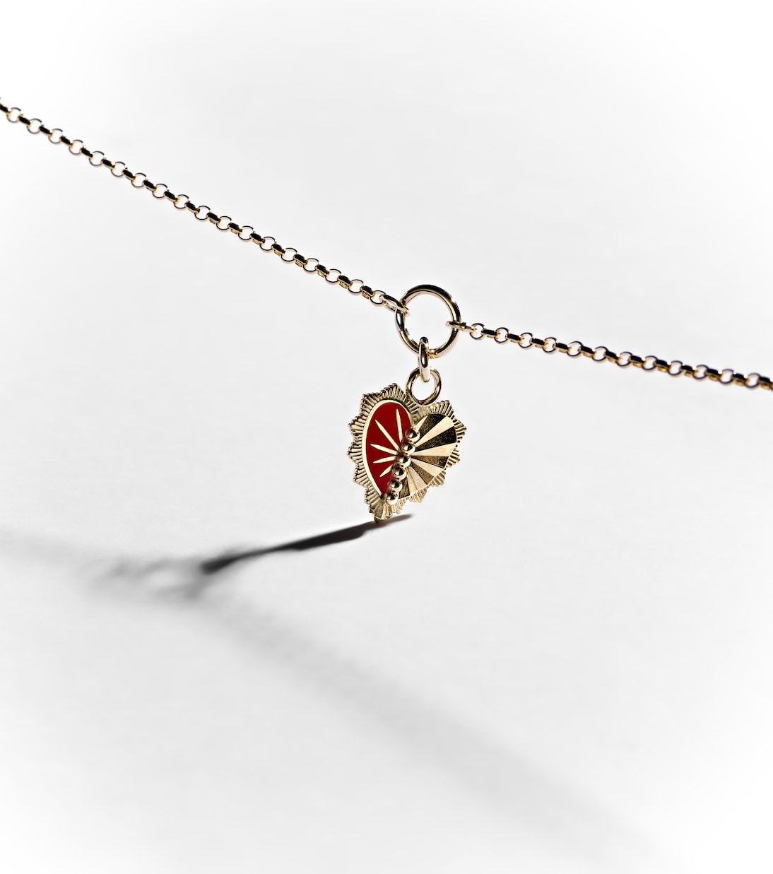 Halskette True Love aus 18kt Gelbgold mit Emaille | FoundRae