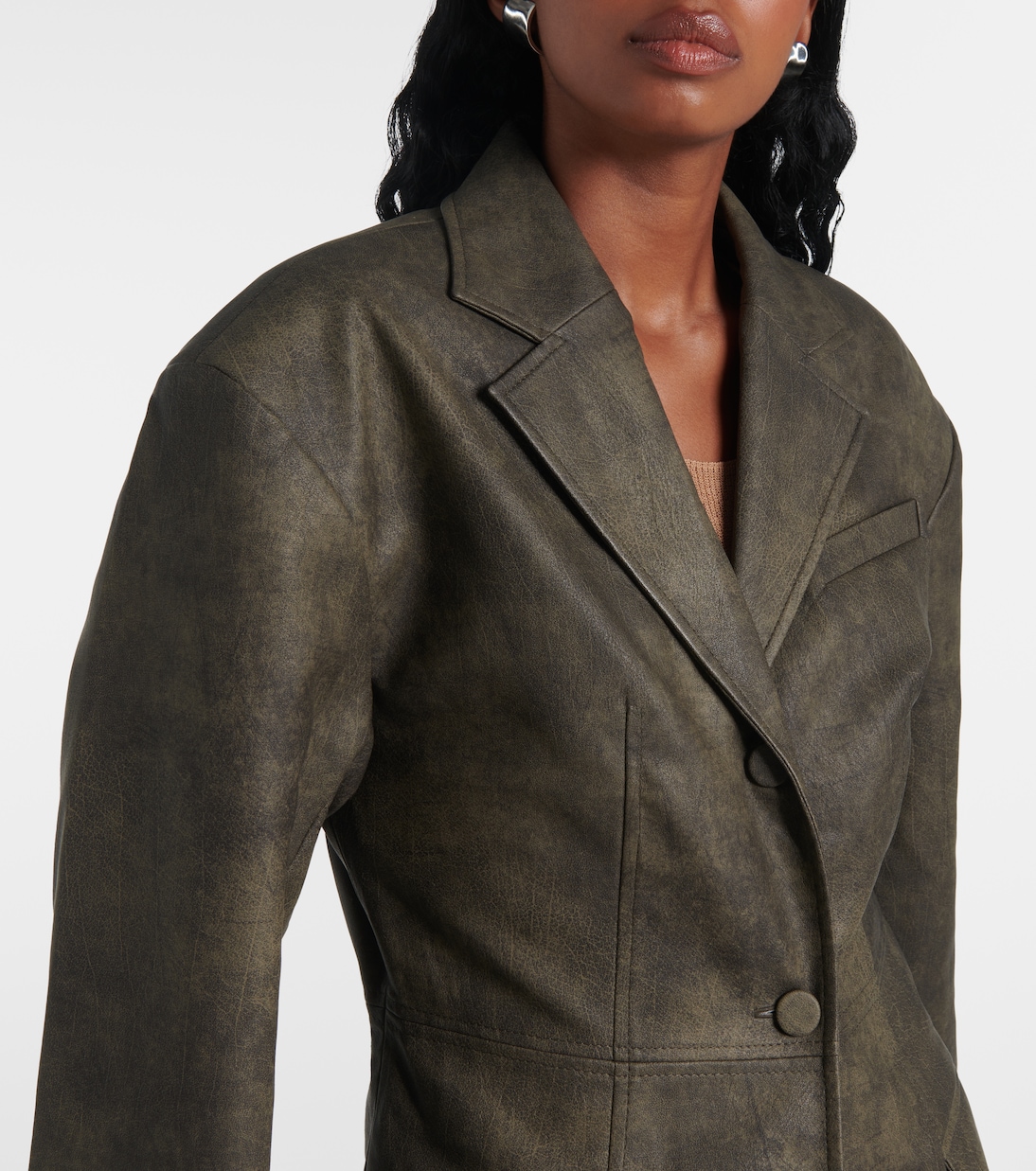 Jacke Kaya aus Lederimitat | Aya Muse