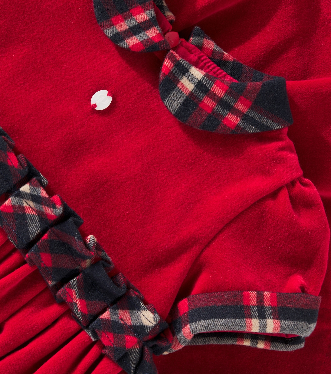 Baby - Abito in velluto e tartan | Patachou