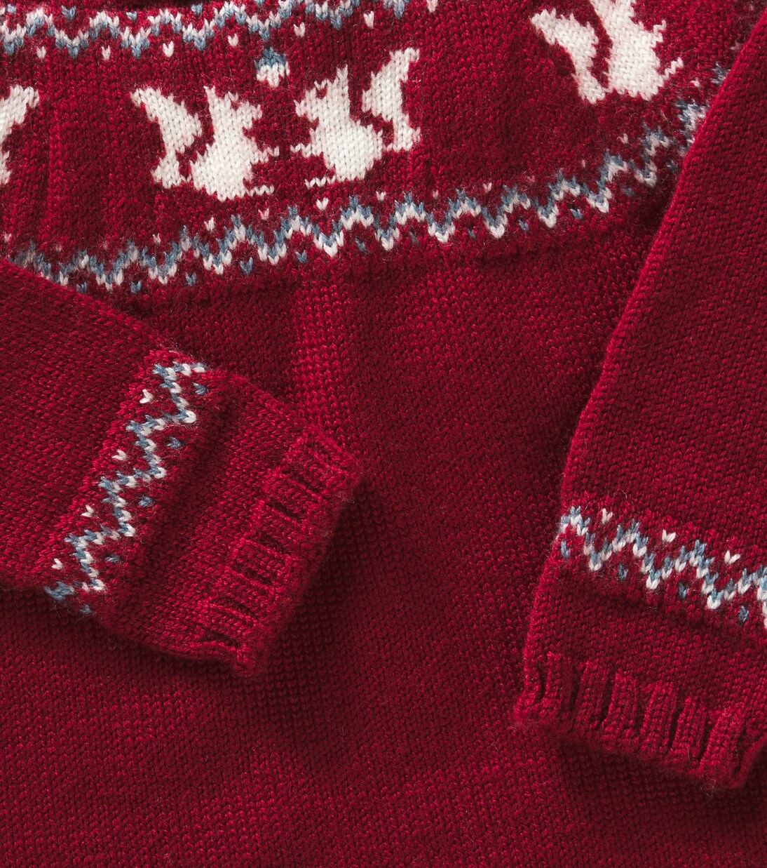 Baby Fair Isle wool bodysuit | La Coqueta