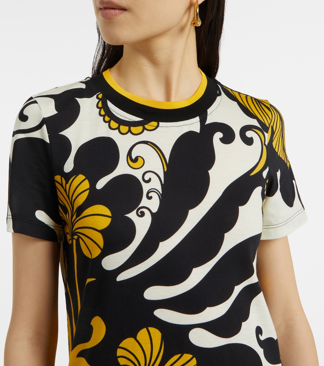 Abito midi Meditation in cotone con stampa | La DoubleJ