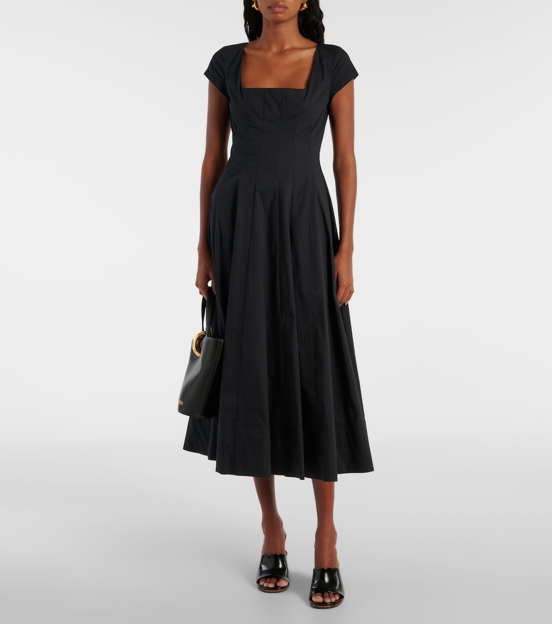 Midikleid aus Baumwollpopeline | Staud