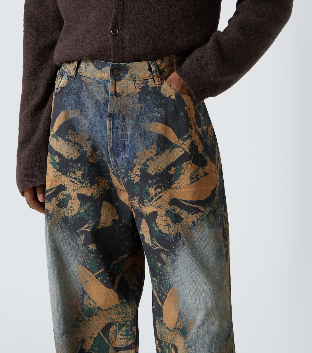 2023 printed wide-leg jeans | Acne Studios