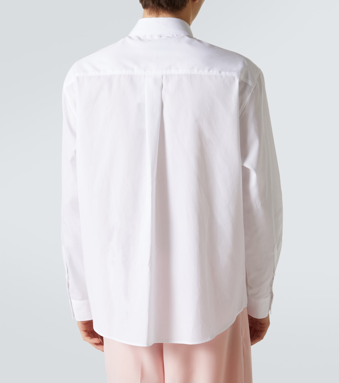 Faux pearl-embellished cotton poplin shirt | Simone Rocha