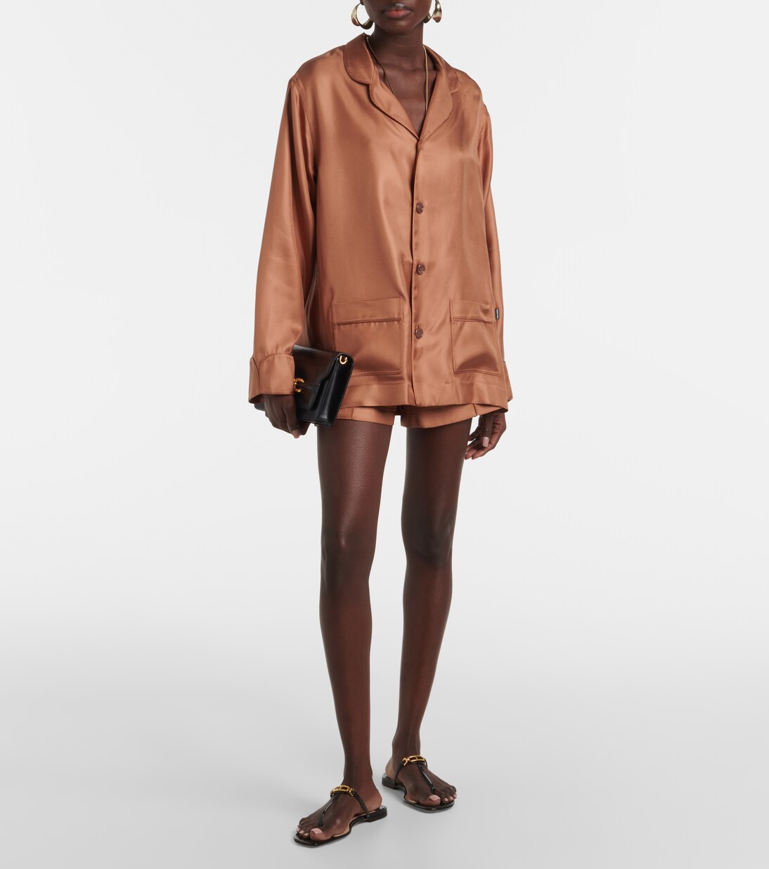 Shorts aus Seiden-Twill | Tom Ford