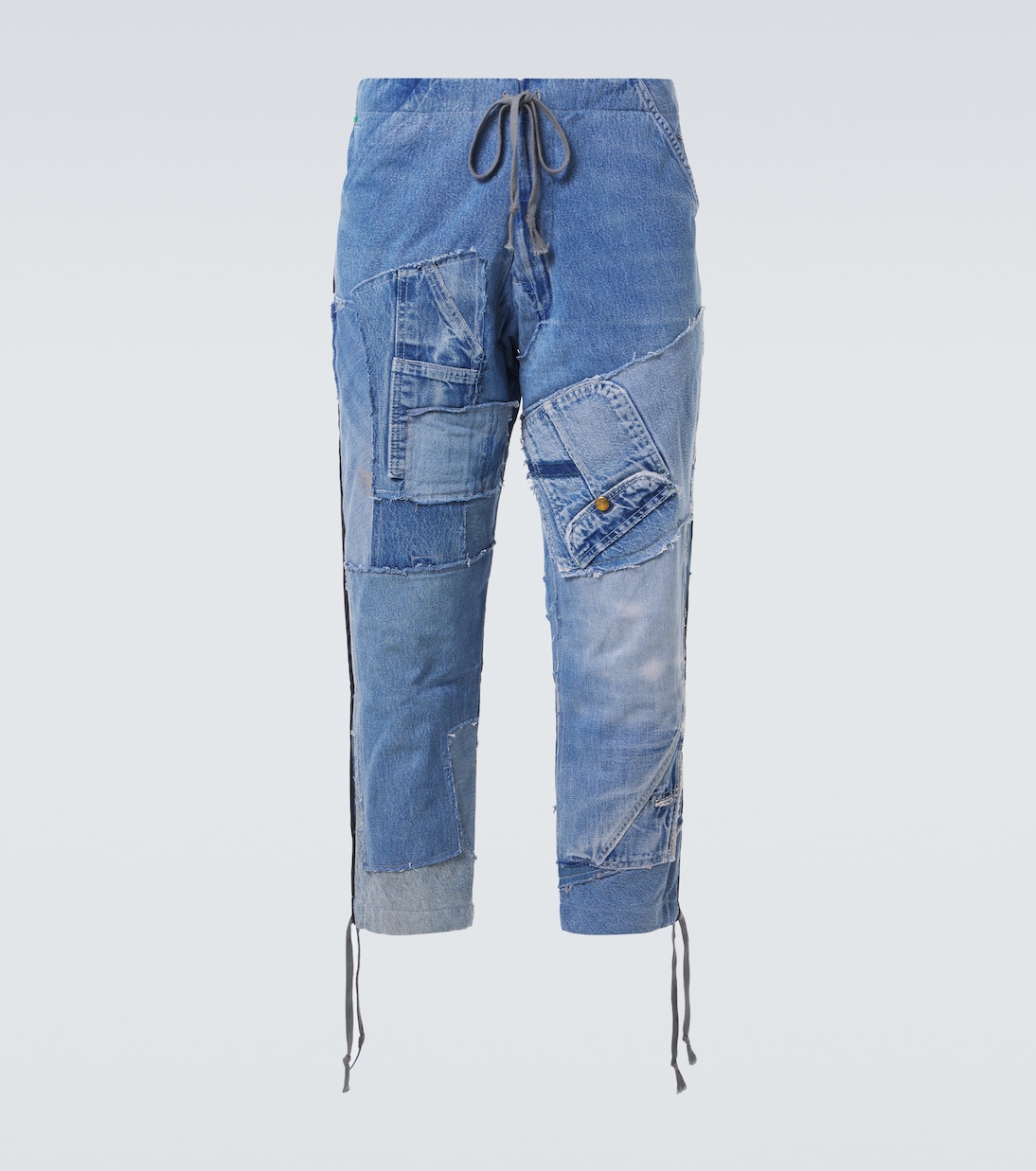 Patchwork straight jeans | Greg Lauren