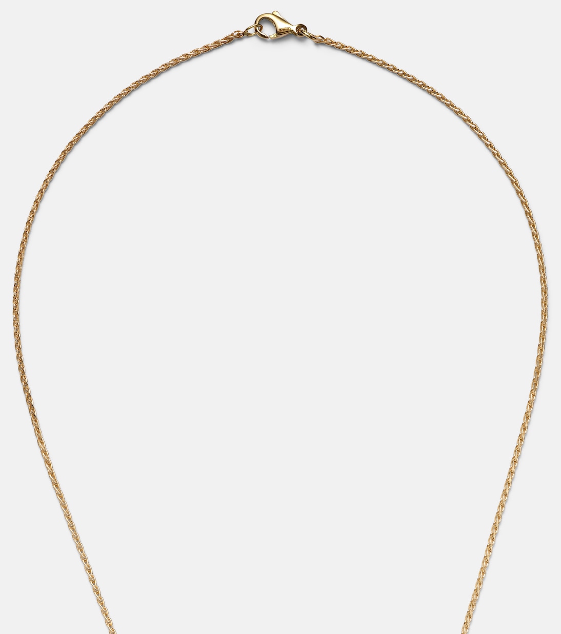 Cross 18kt gold pendant necklace with diamonds | Marie Lichtenberg