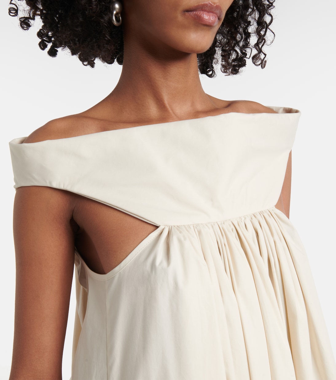 Abito lungo Chalice in popeline di cotone | Rick Owens