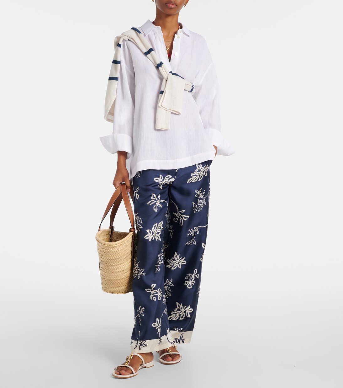 Pantalon ample Cinzia à taille haute en soie | 'S Max Mara