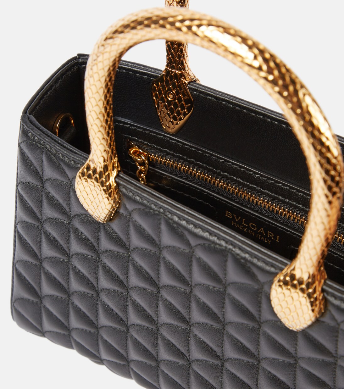 Serpentine Duo leather tote bag | Bvlgari