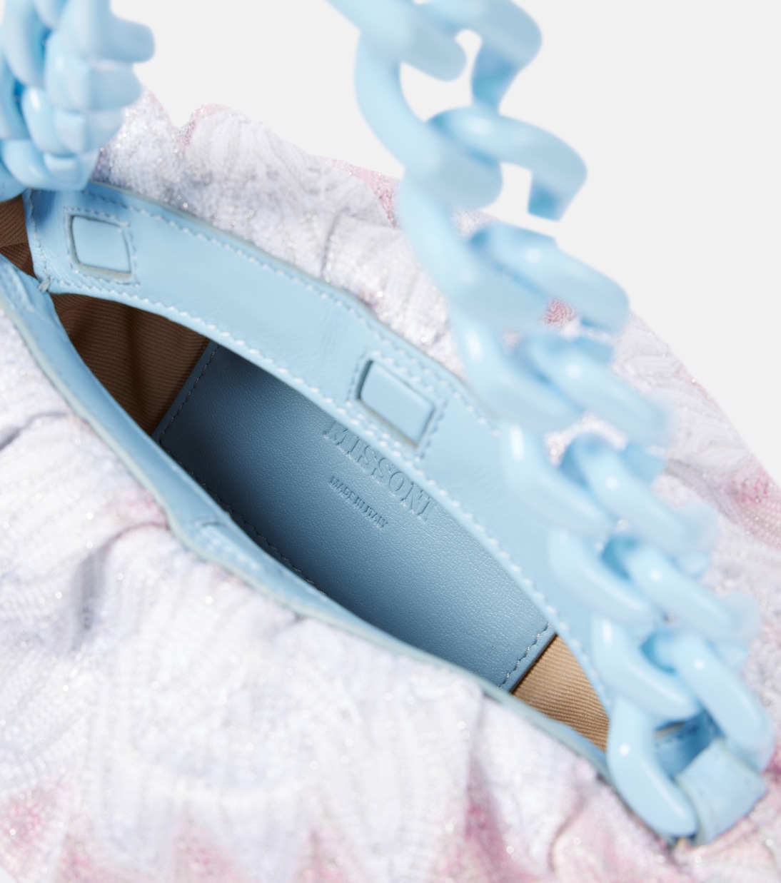 Zigzag ombré lamé shoulder bag | Missoni