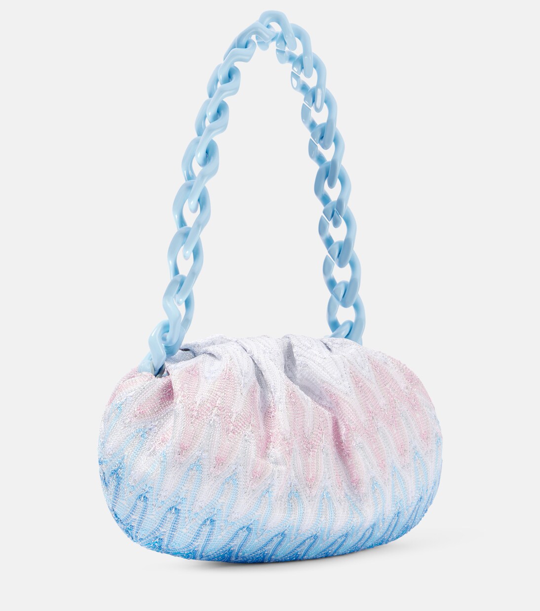 Zigzag ombré lamé shoulder bag | Missoni