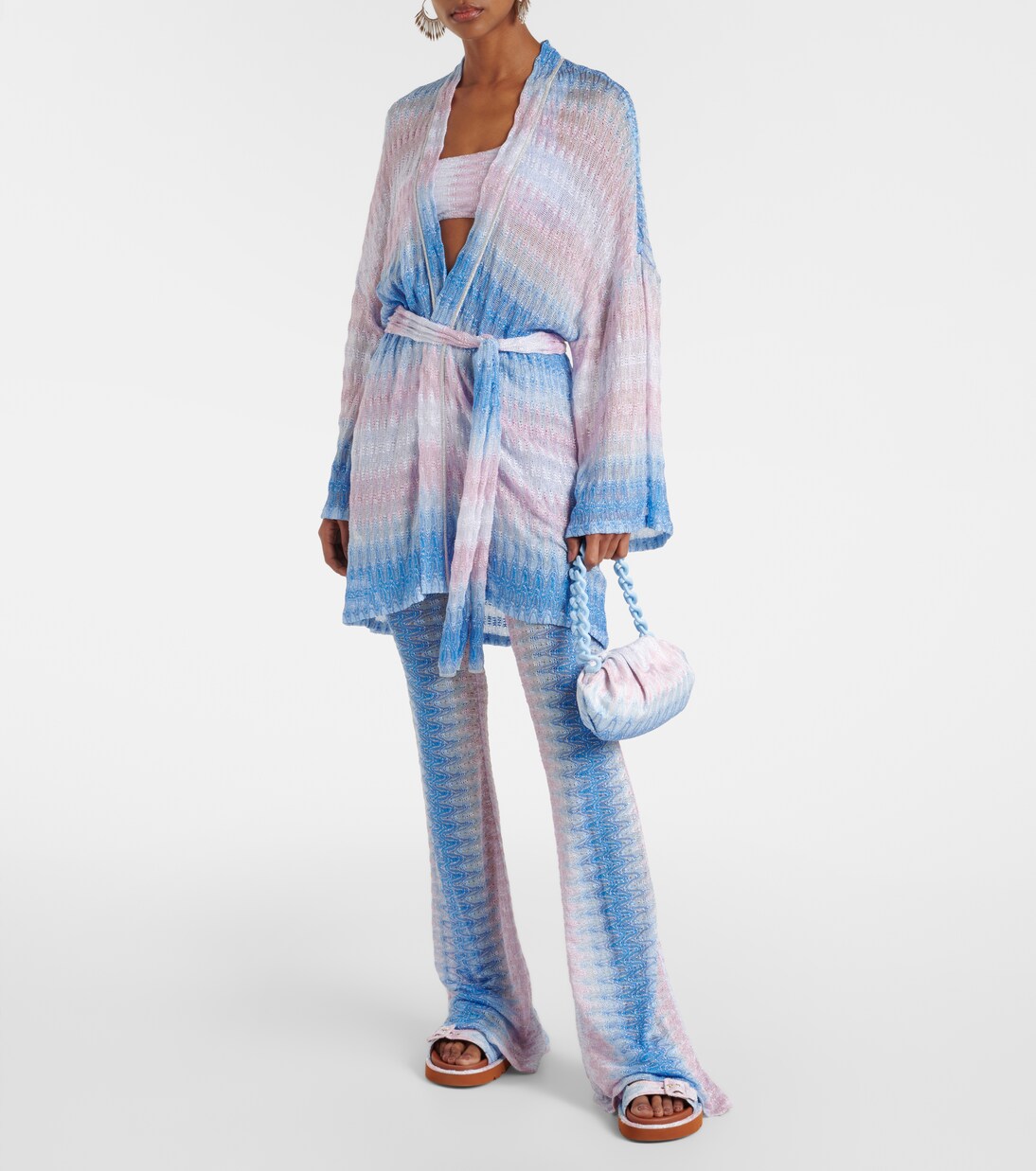 Zigzag ombré lamé shoulder bag | Missoni