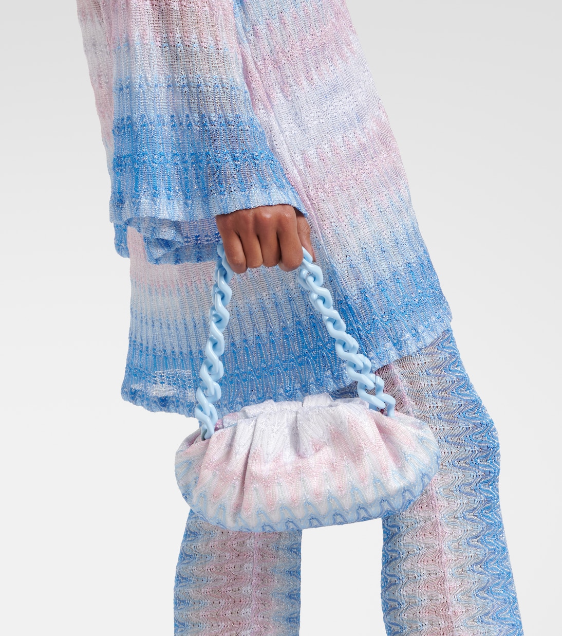Zigzag ombré lamé shoulder bag | Missoni