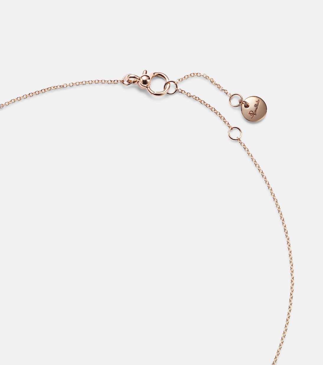 Nudo Mini 18kt rose gold (750/1000) necklace with topaz and diamonds | Pomellato