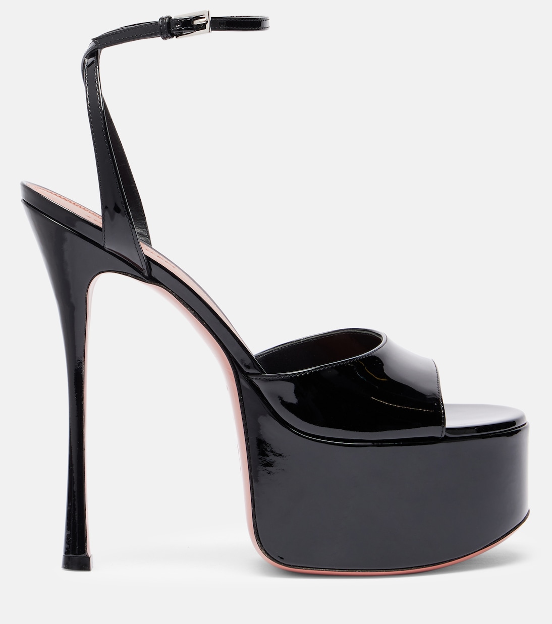 Aya 155 patent leather platform sandals | Amina Muaddi