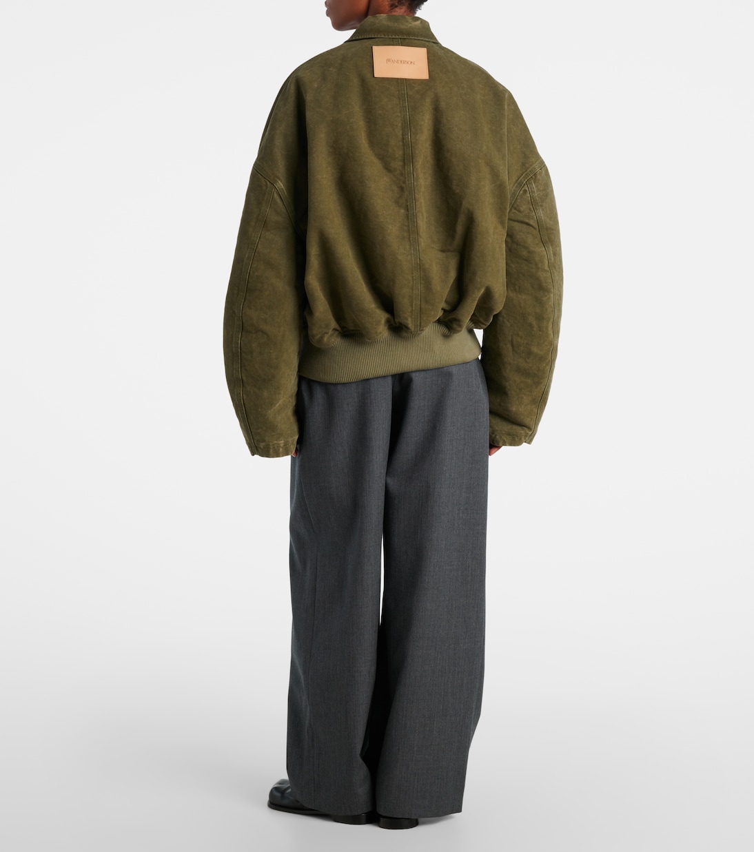 Oversized cotton bomber jacket | JW Anderson