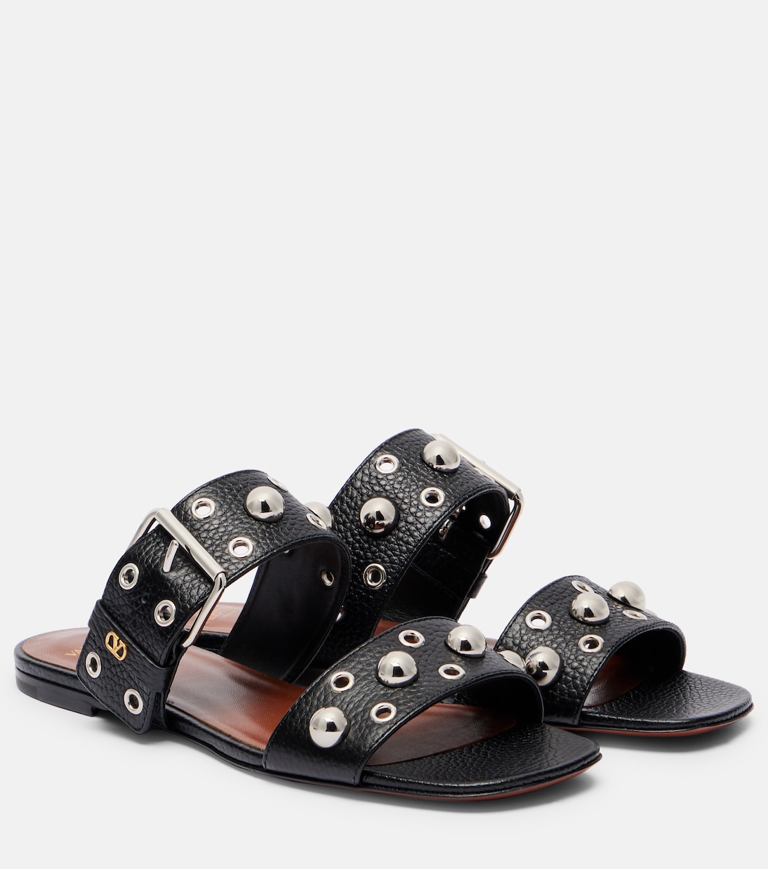 Verzierte Sandalen Nellcôte aus Leder | Valentino Garavani