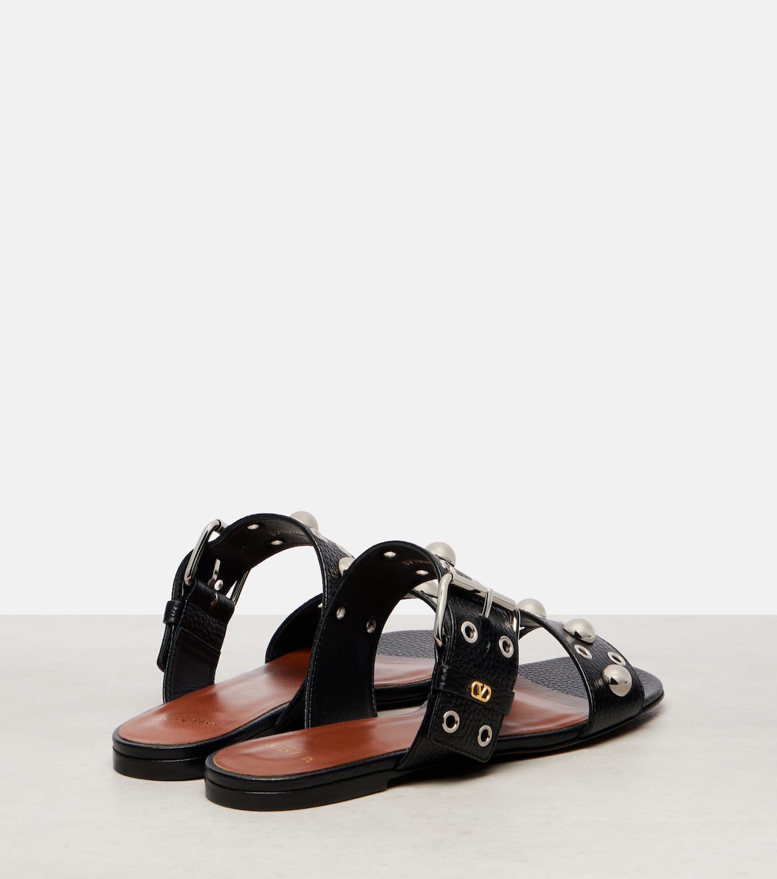 Verzierte Sandalen Nellcôte aus Leder | Valentino Garavani