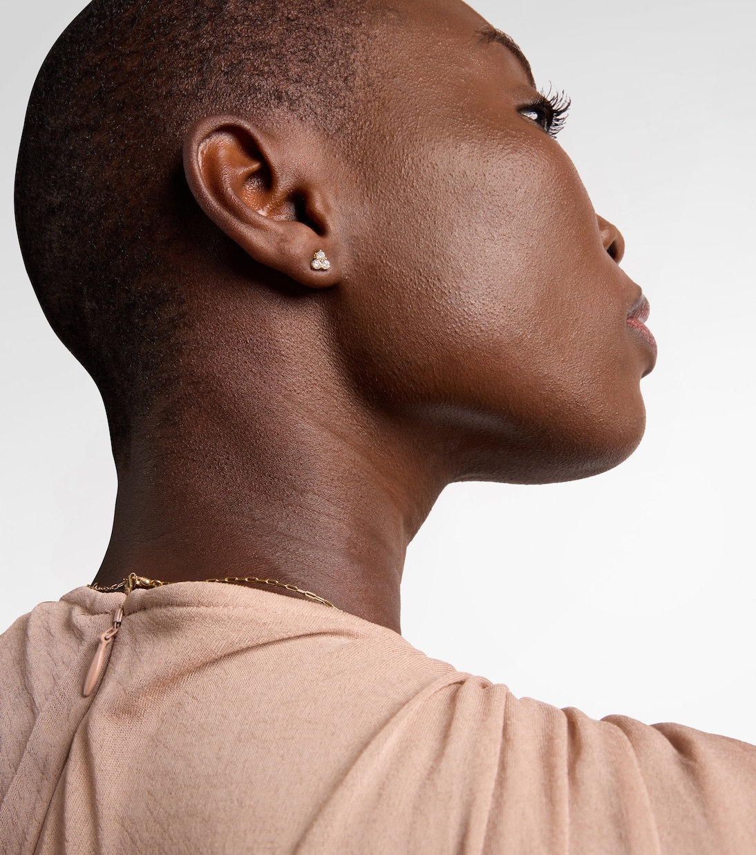 Boucles d'oreilles Trillion Medium en or 18 ct et diamants | Anita Ko