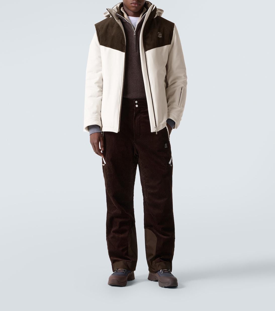 Giacca da sci con velluto a coste | Brunello Cucinelli