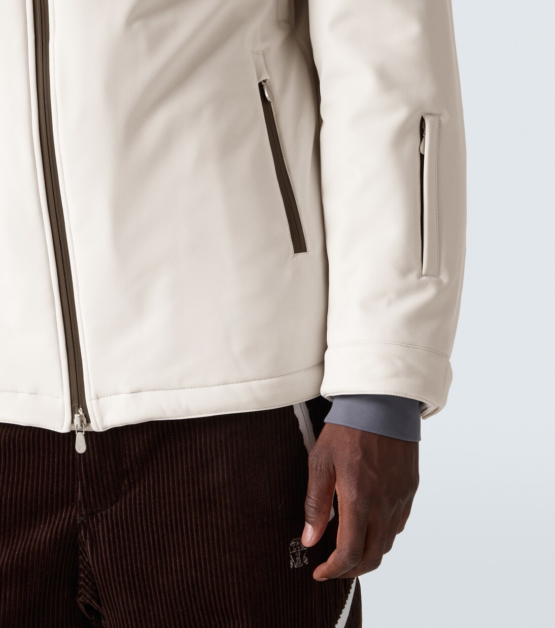 Giacca da sci con velluto a coste | Brunello Cucinelli