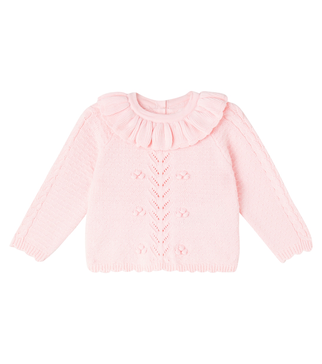 Baby Pullover Evina aus Pointelle-Strick | Louise Misha