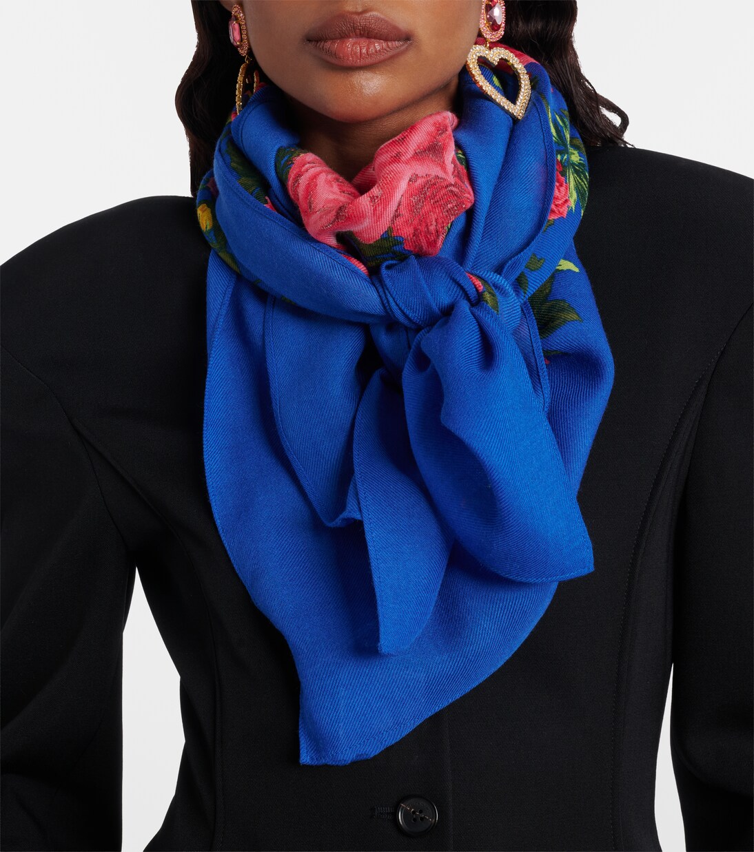 Floral wool scarf | Magda Butrym