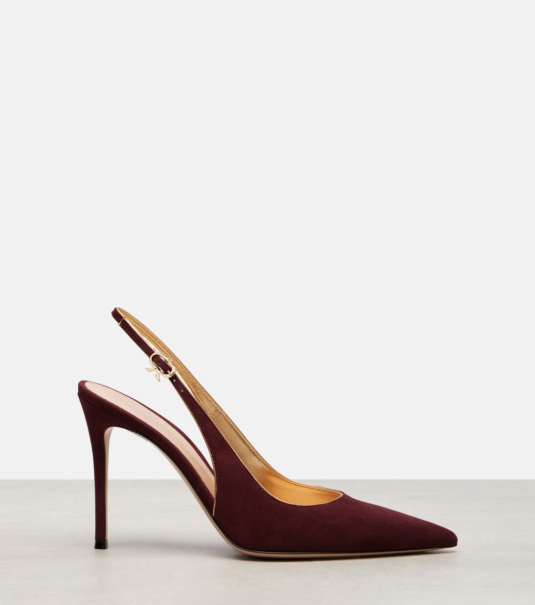 Ribbon Sling 95 suede slingback pumps | Gianvito Rossi