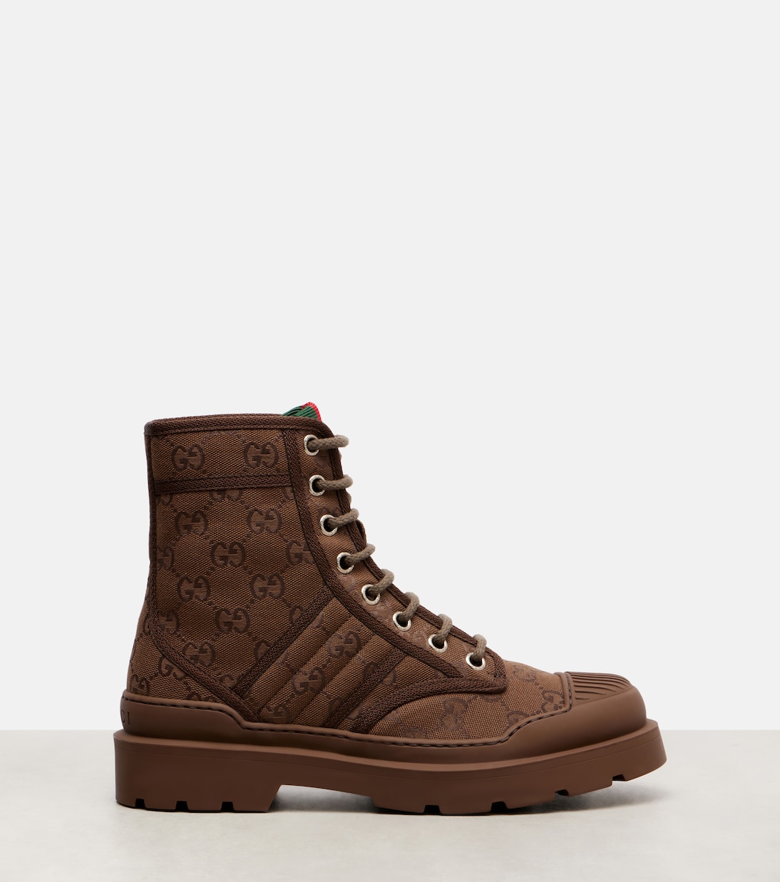 GG Canvas combat boots | Gucci