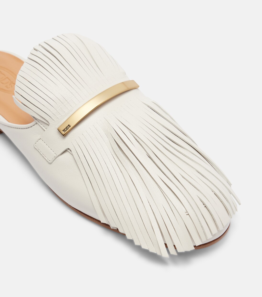 Fringed leather mules | Tod's