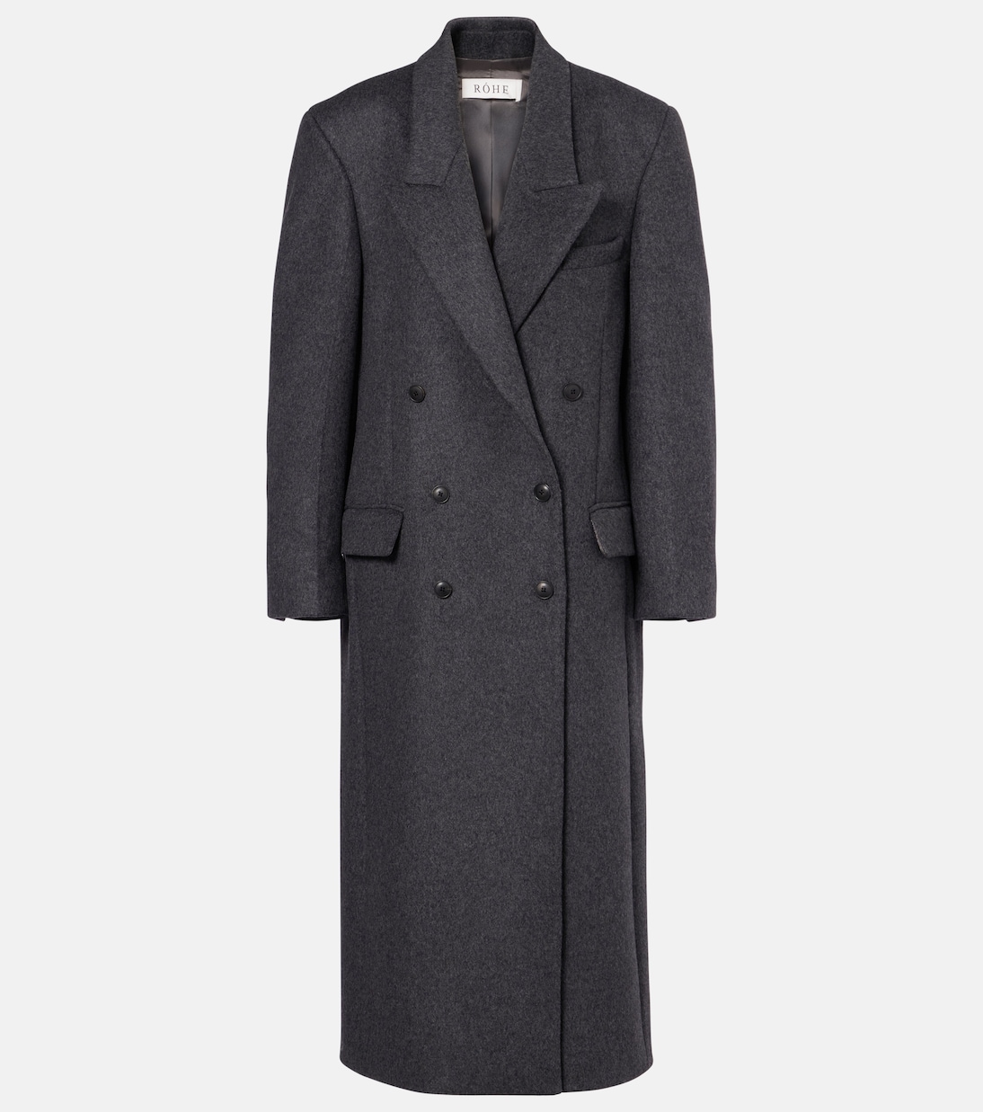 Double-breasted wool-blend coat | Róhe