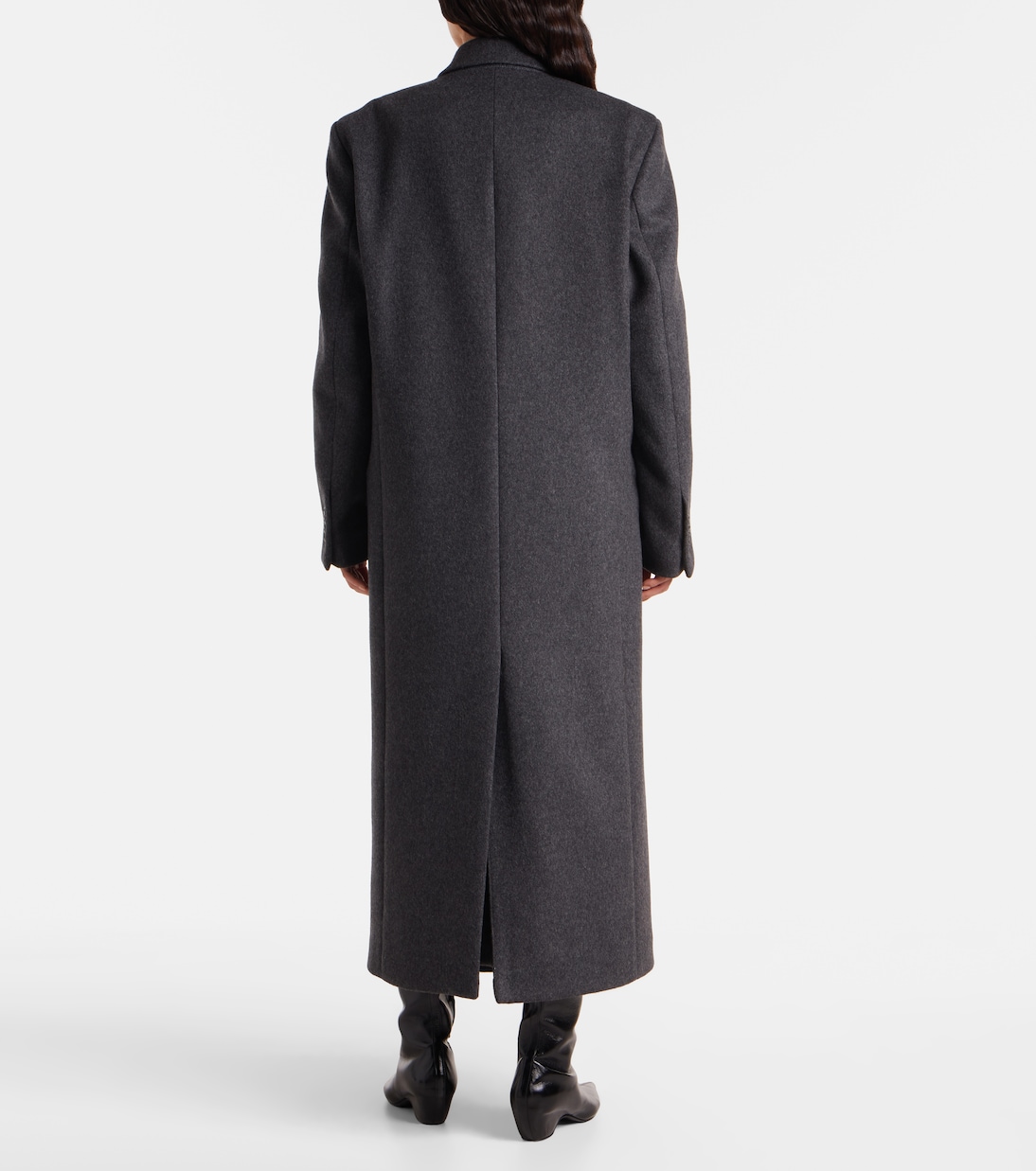Double-breasted wool-blend coat | Róhe
