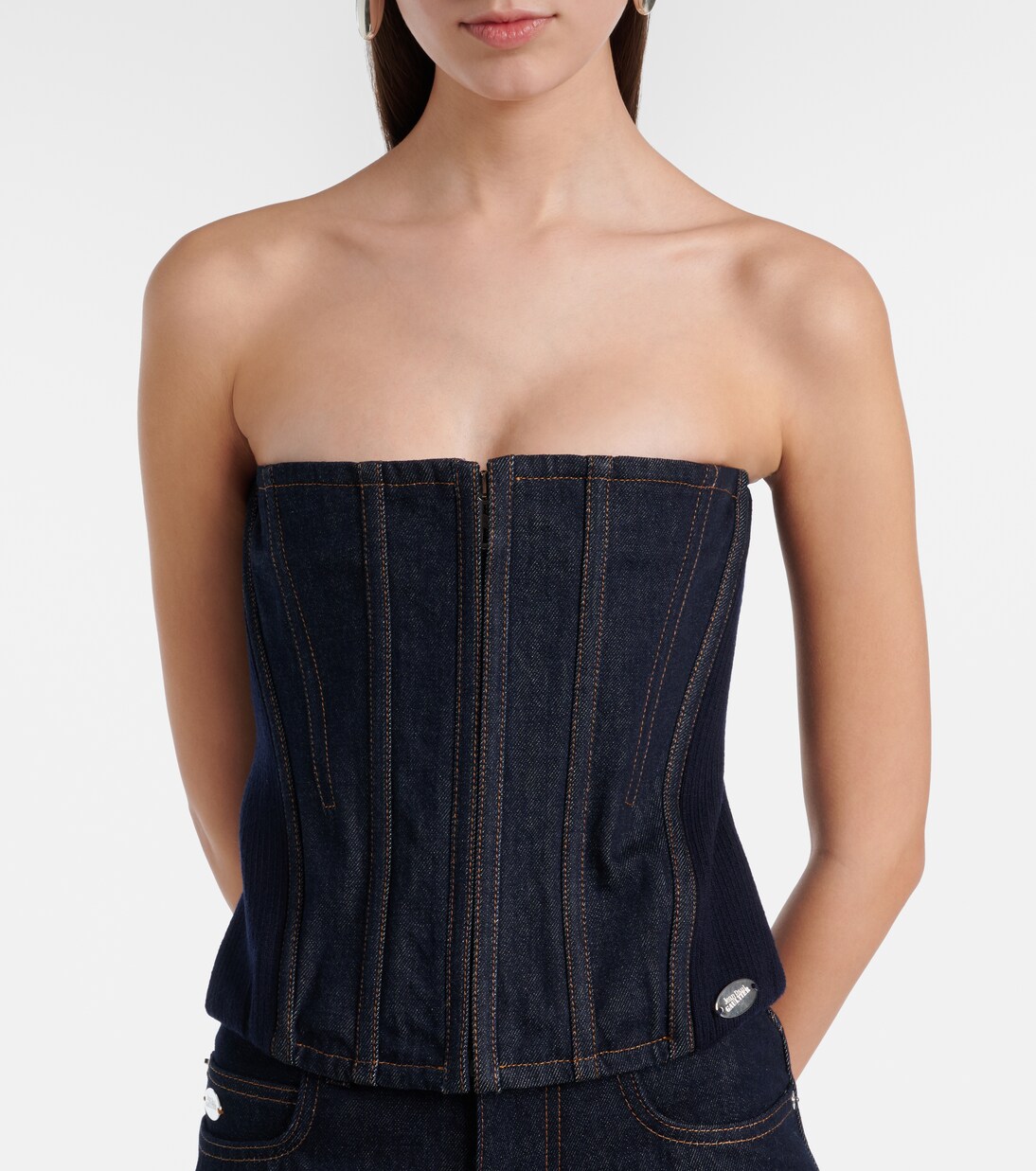 Denim corset | Jean Paul Gaultier