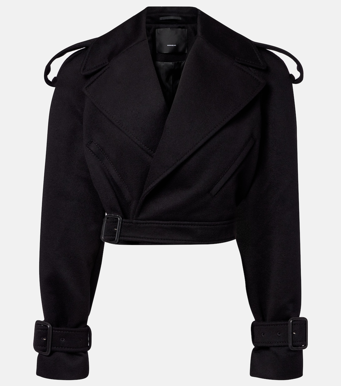 Cropped-Jacke aus Wolle | Wardrobe.NYC