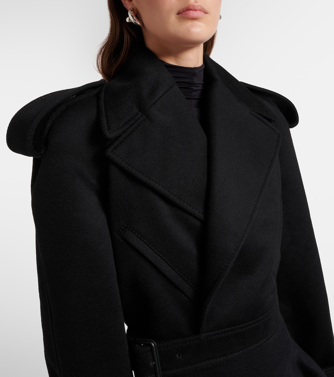 Cropped-Jacke aus Wolle | Wardrobe.NYC