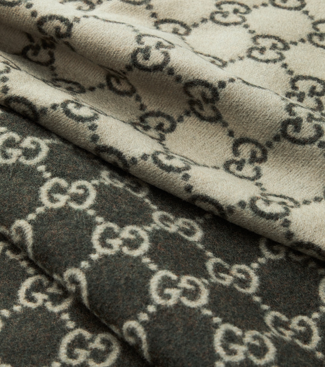 GG reversible wool and cashmere blanket | Gucci