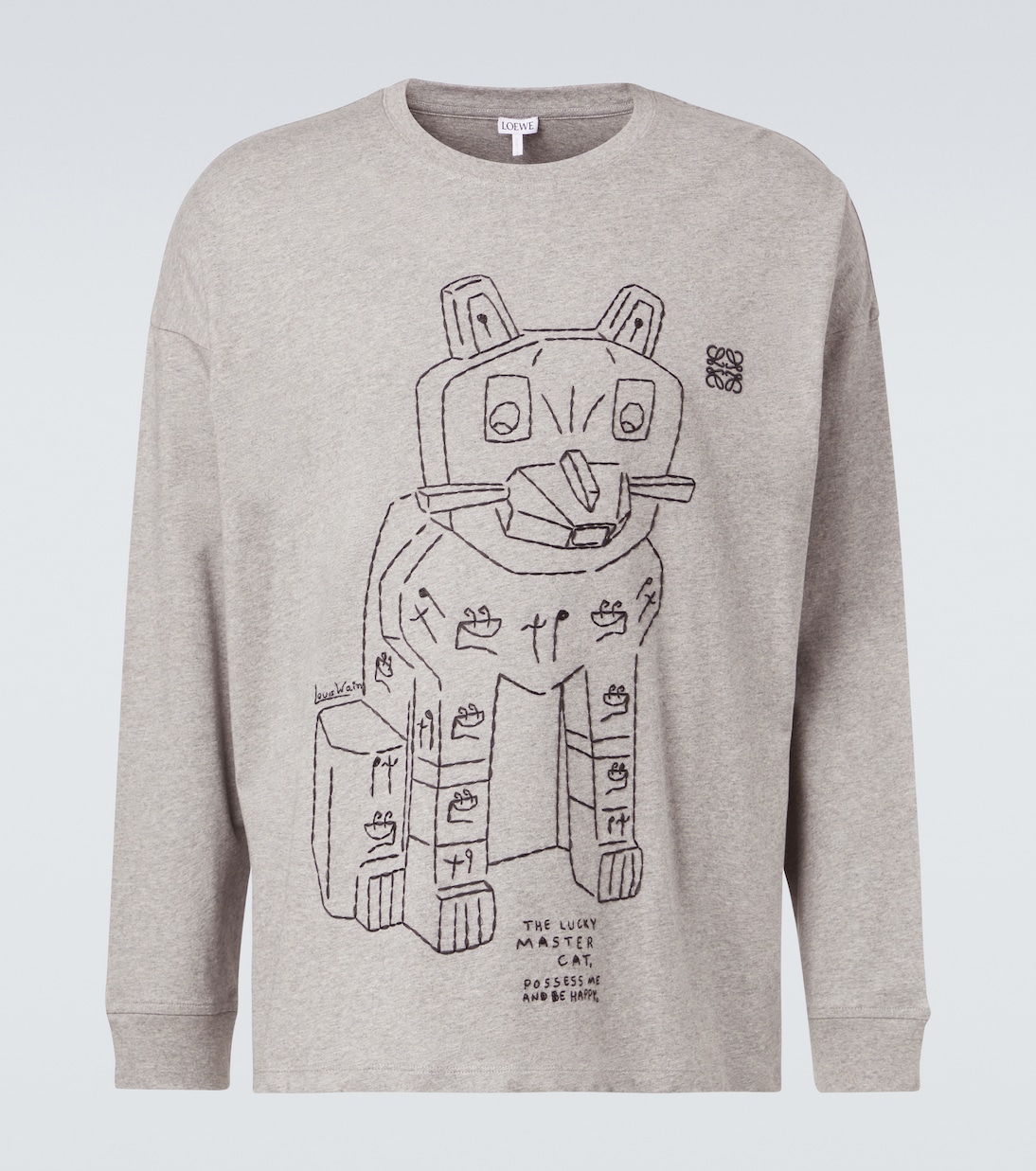 X Louis Wain Longsleeve aus Baumwoll-Jersey | Loewe
