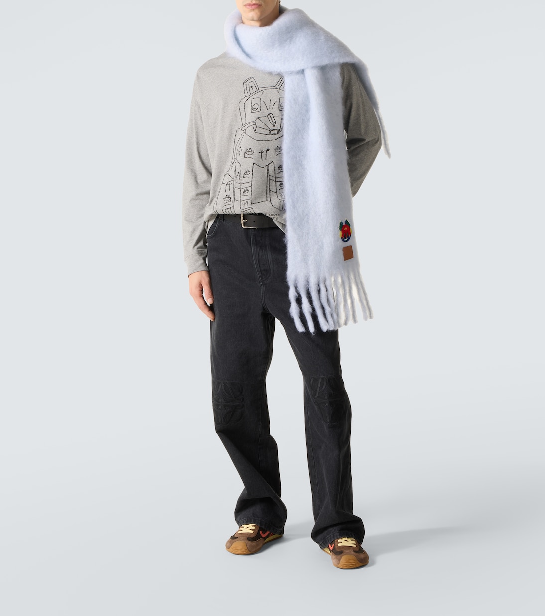 X Louis Wain Longsleeve aus Baumwoll-Jersey | Loewe